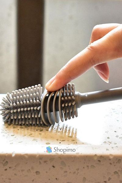 Shopimo Silicone Glass Bottle Cup Jar Baby Bottle Washing Brush Multifunctional Dish Cleaning Brush