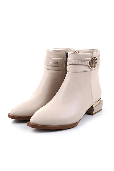 Pierre Cardin 54007 Women's Square Heeled Zipper Boots