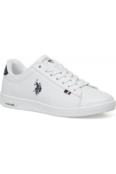 U.S. Polo Assn. Franco Black and White Unisex Casual Sneakers