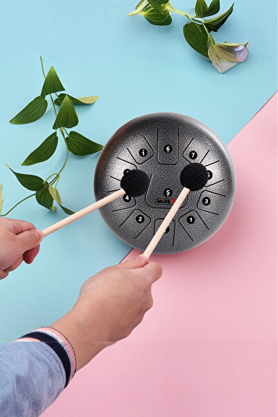 Midex TD-1211SM Çelik Dil Davul Handpan 12 İnç 11 Ton Steel Tongue Drum Full Set