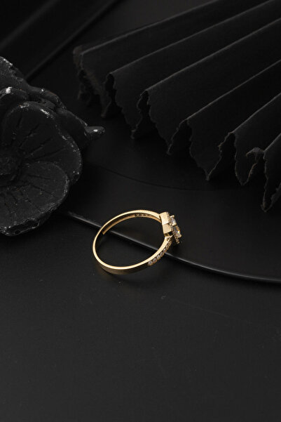 Bilezikci Baget Taşlı Altın Yüzük