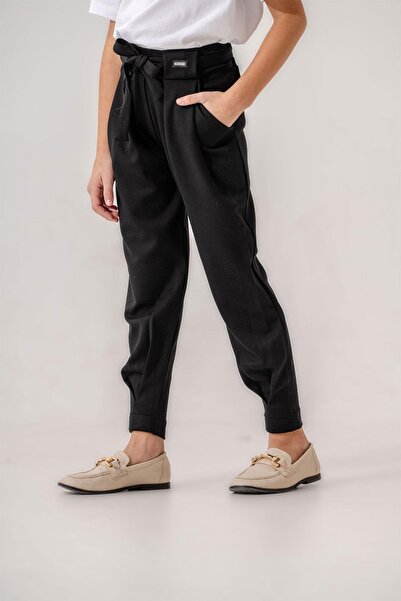 Trend Baby Kids Kız Siyah Pantolon Havuç Model