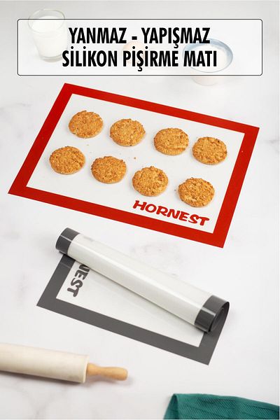 EWs Bakable Self-Oil Silicone Baking Mat Dough Rolling Mat Silpat 30X40 cm 1 Piece