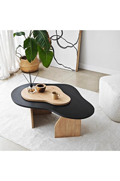 NEOstill - Melted Sehpa / Siyah&Safir Meşe Ayak