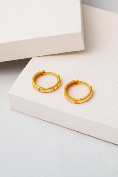 Bilezikci Ajda 22 Ayar Altın Halka Küpe 2 cm.