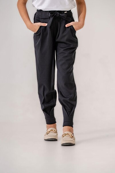 Trend Baby Kids Kız Lacivert Pantolon Havuç Model