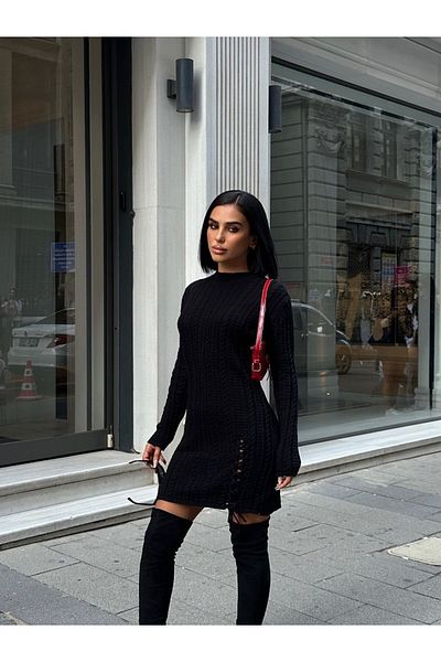 ribana Плетена туника, рокля и пуловер за коса