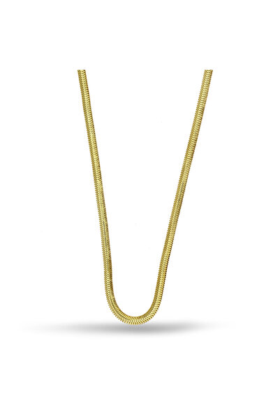 Silveranka 925 Ayar Gümüş Balık Sırtı Zincir Kolye