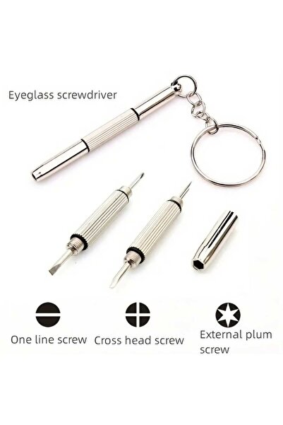 OEM Portable Glasses Repair Tool - 3 in One - Multifunctional Metal Screwdriver
