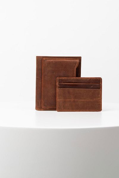 BAYDERİ Мъжки портфейл Midos Extra Card Case от естествена кожа