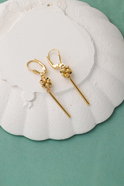 Bilezikci Sallantılı Dorika 14 Ayar Altın Küpe