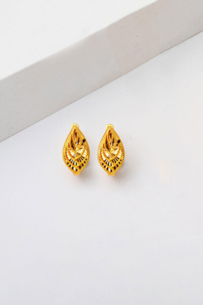 Bilezikci Kalemli Parlak 22 Ayar Altın Küpe