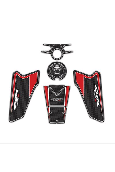 Redline Grafik Honda CBR650R 2019-2023 Uyumlu Tank Pad Seti Siyah