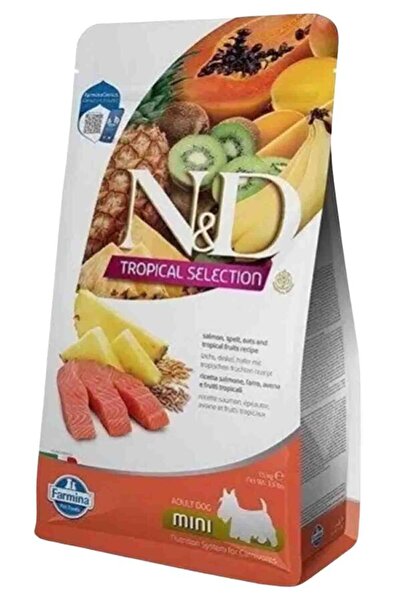 N&D ND Tropical Selection Somonlu ve Tropikal Meyveli Mini Irk Yetişkin Köpek Maması 1,5kg