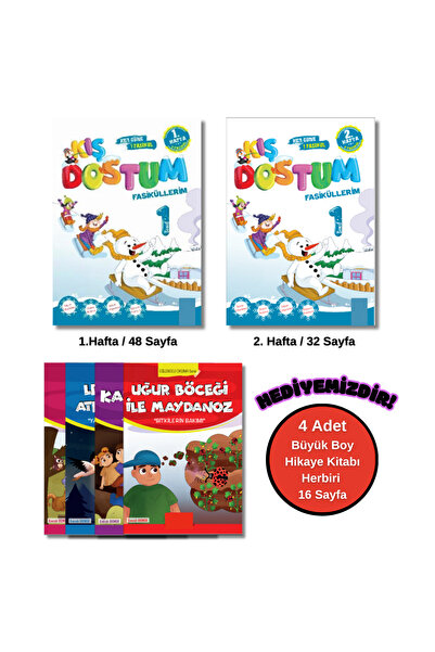 Artı Eğitim Yayınları Kaliteli Hesaplı 1. Sınıf Kış Dostum Ara Tatil Kitap Se...