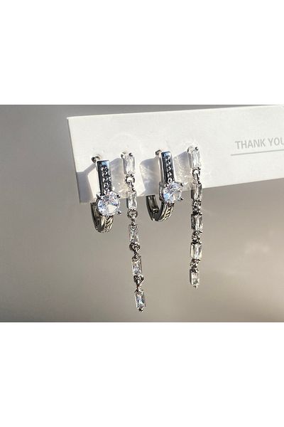 GAMZE Steel VIP EARRING SET