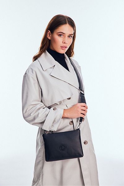 U.S. Polo Assn. Us24563 Geantă Messenger Model Neagră pentru Damă