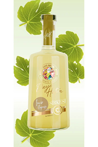 DAYE HATUN Incir Yaprağı Sirkesi / Fig Leaf Vinegar (doğal Fermente Canlı Sirke / Naturally Fermented / 500 Ml)