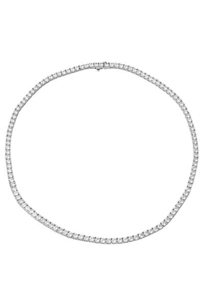 Bilezikci 14 Ayar Beyaz Altın Suyolu Gerdanlık Kolye