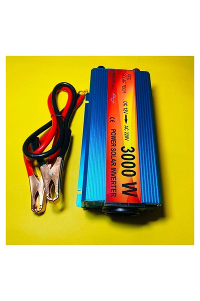 Clevora Mini Buzdolabı Kamp/Karavan Uyumlu 12 Volt 3000 Watt Tam Sinüs 12-220 Çevirici