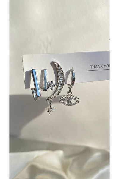 GAMZE Steel VIP EARRING SET