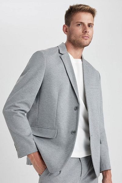 DeFacto Modern Fit Jacke Revers Knopf Blazer Jacke B0122ax23au
