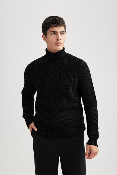 DeFacto Rollkragenpullover mit Standard-Passform B3293ax23cw