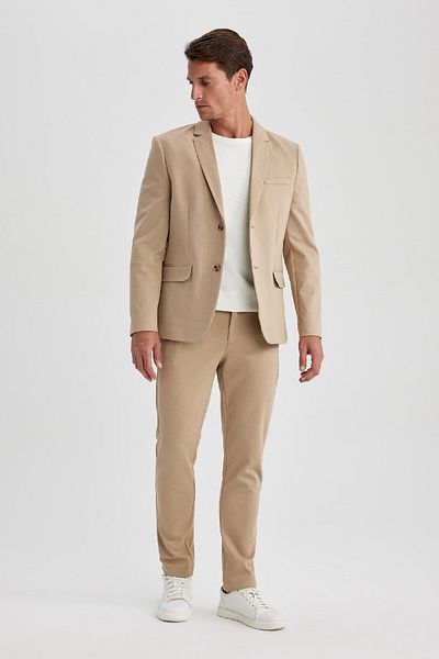 DeFacto Modern Fit Jacke Revers Knopf Blazer Jacke B0122ax23au
