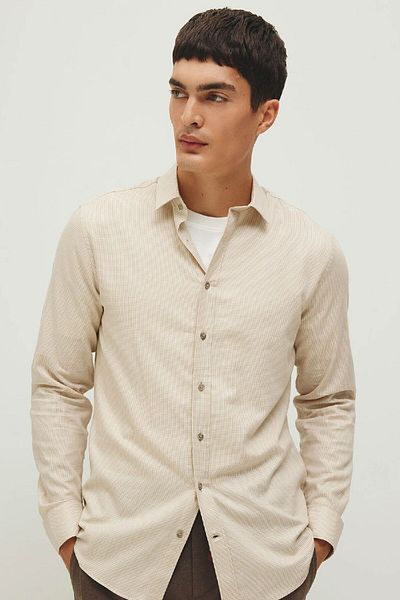 DeFacto Slim Fit Slim Fit Basic Solid Langarmshirt A7894ax23au