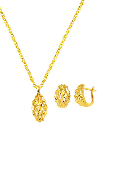 Bilezikci Meltem İkili Spor Altın Takı Seti 14 Ayar