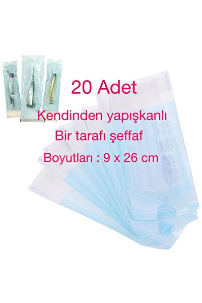 tırnakmania Steril zarfı - Steril poşeti 20 adet