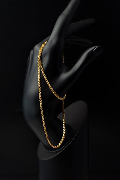 Bilezikci Halep Pullu 14 Ayar Altın Zincir - 55 cm