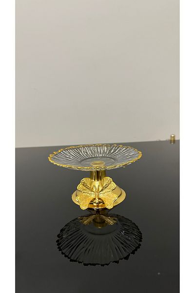 USD HOME Gilded Single Cookie Storage Plate - Butterfly Accessory 13C