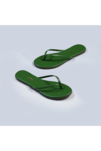 Tkees Γυναικείες πράσινες κλασικές κομψές καθημερινές σαγιονάρες