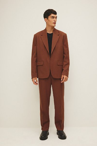 DeFacto Bequem geschnittene, gefütterte Basic-Blazerjacke – geknöpft B0059ax23wn