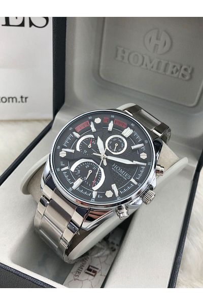 Homies Men's Wrist Watch and Natural Stone Bracelet Hmys-053