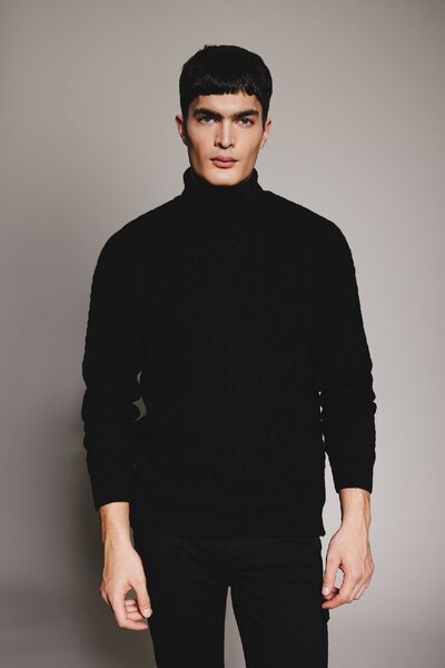 DeFacto Rollkragenpullover mit Standard-Passform B3293ax23cw