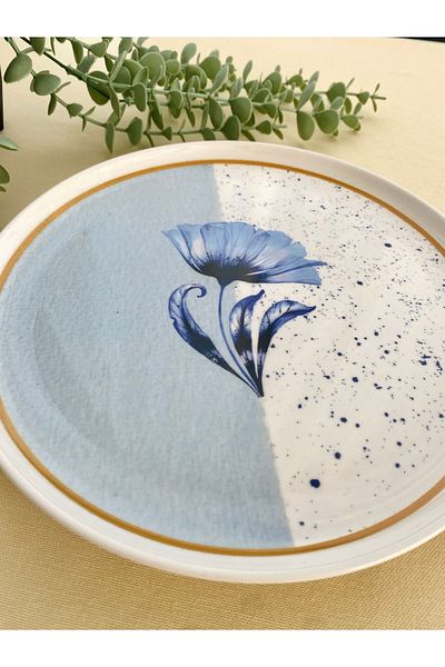 QUEEN Blue Poppy 25 cm Large Serving Plate