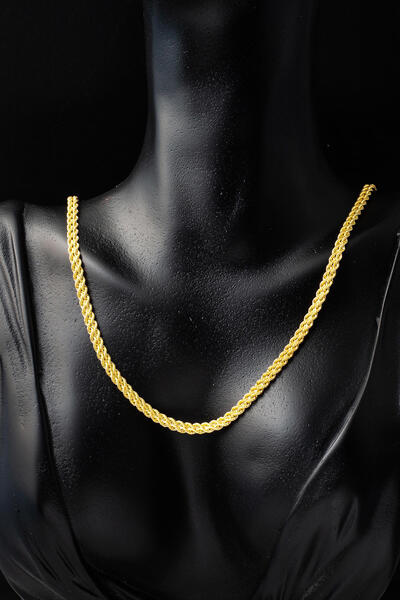 Bilezikci Burmalı Bileklik Gerdanlıklı Altın Set