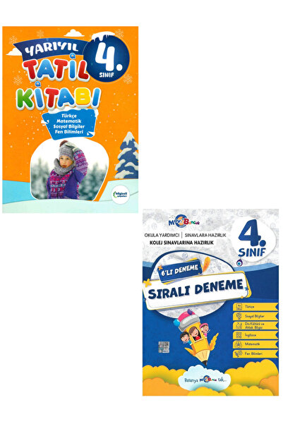 Bilgiseli Yayınları 4.Sınıf Bilgiseli Yayınları Yarıyıl TATİL KİTABI + 4.Sınıf Mavi Boncuk 6'Lı Sıralı Deneme - 2 KİTAP