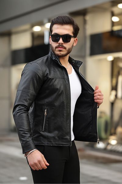 Boymen Ανδρικό δερμάτινο μπουφάν
