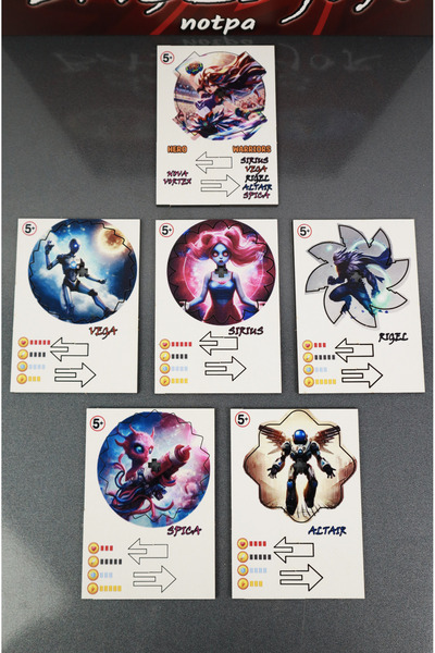 kutuTR 3D Puzzle for Kids Beyblade Set 6 Card Hero Hero and 5 Warriors