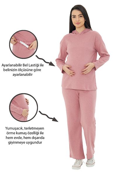 Luvmabelly - Myra9610 - Knitted Maternity Bottom Top Set