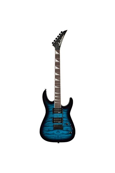 Jackson JS20 Dinky DKQ 2PT Amaranth Klavye Transparent Blue Burst Elektro Gitar