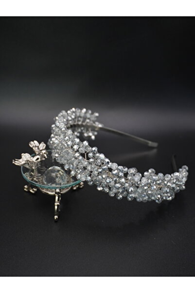 gelinmz Πολύχρωμο και λευκό κρύσταλλο νυφικό στέμμα - κομψό και κομψό σχέδιο