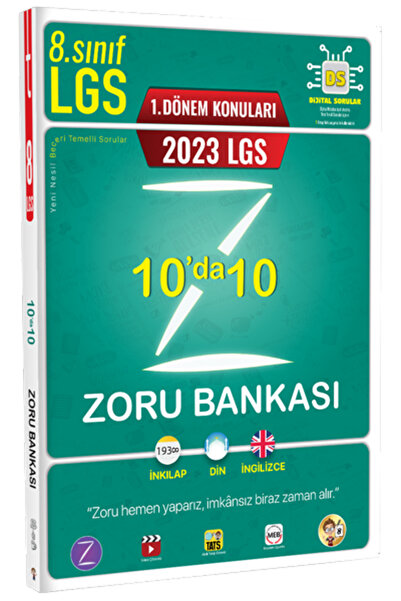 Tonguç Yayınları Tonguç 2023 8. Sınıf Lgs 1. Dönem 10 Da 10 Zoru Soru Bankası...