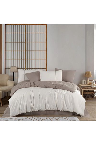 Hobby Single Person Hobbydi̇amont Cream-Brown Poplin Bedding. Team