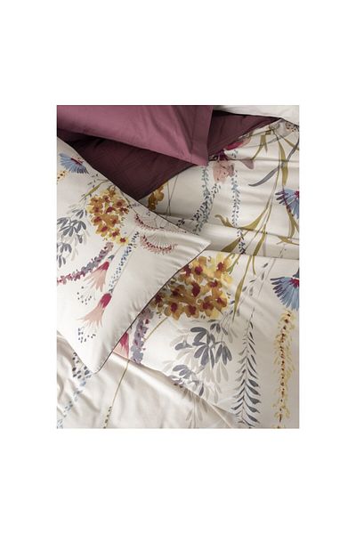 ŞENER HOME Cottonbox Mode Line - Double Flos Claret Red Bedding Set