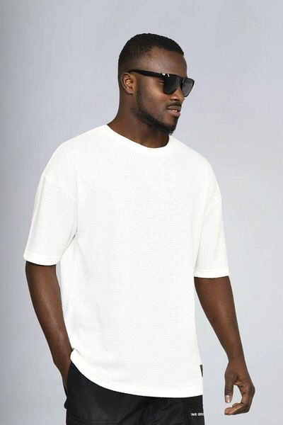 DAVID&GERENZO Γκρι Basic Oversized T-shirt