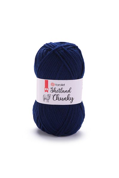 Yarnart SHETLAND CHUNKY - ΠΛΕΚΤΟ ΣΧΟΙΝΙ ΜΠΛΕ-634